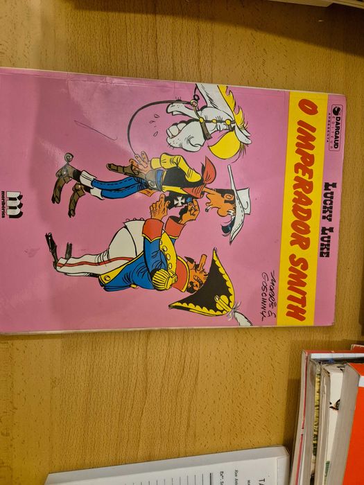 livro de banda BD.Lucky Luke o imperador smith