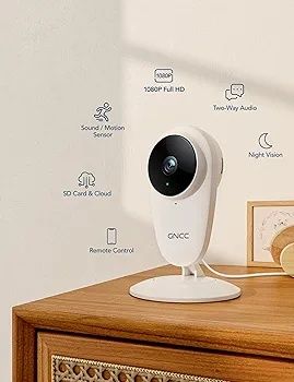 Камера GNCC WiFi для внутреннего наблюдения, улучшенное ночное видение