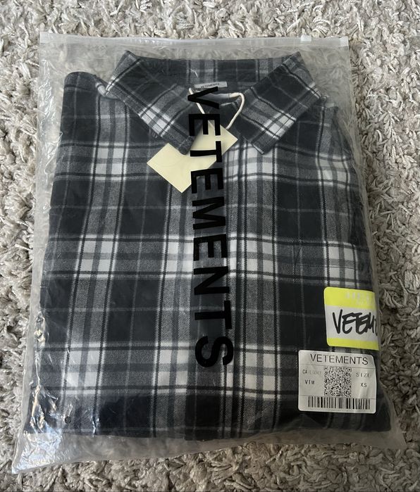 Vetements off white сорочка