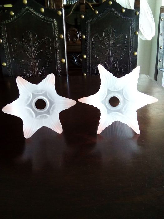 Dois abajures para candeeiro de mesa ou secretária