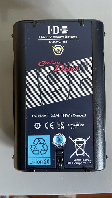 1x Baterias v-mount  IDX Endura Cue