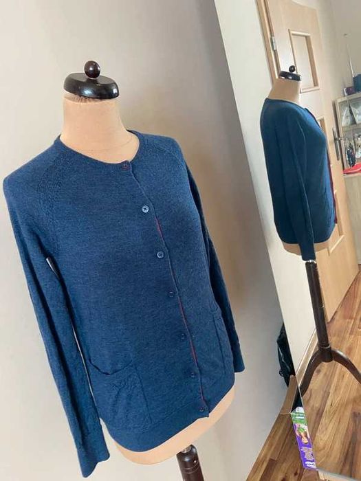 Marc Jacobs merino welna wool sweter na guziki kardigan lekki  t m l