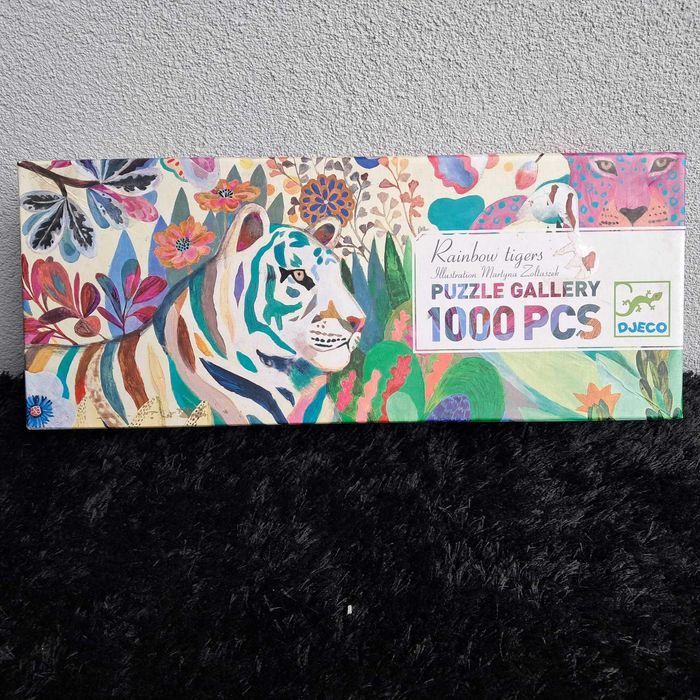 Puzzle Djeco Puzzle Gallery "Rainbow Tigers" 1000 peças