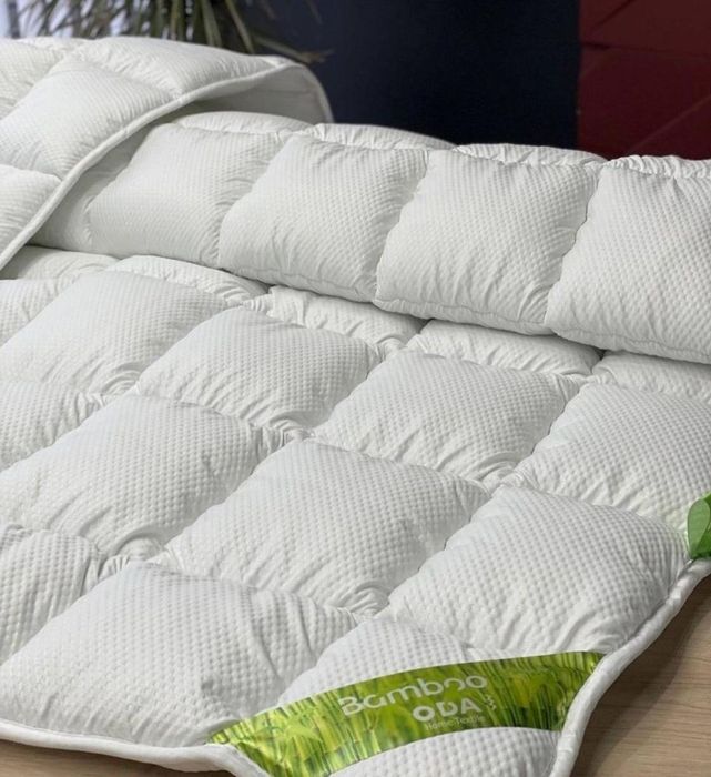 Ковдра ОДА бамбук всесезонна. Одіяло бамбук. Одеяло бамбук ОДА.