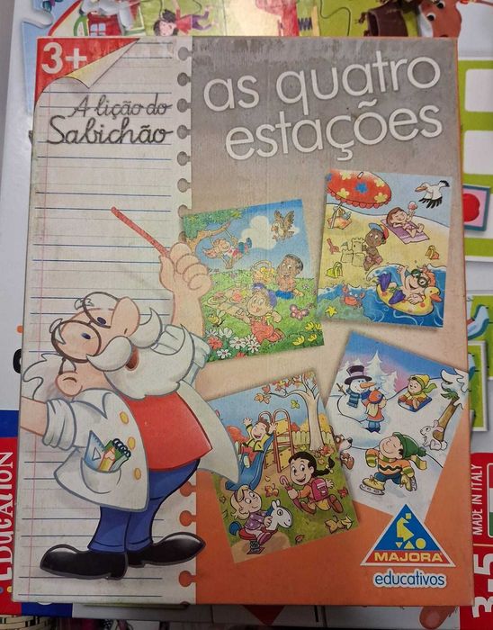 Lote Jogos Educativos Infantis — Clementoni, Disney, Majora e Cartas
