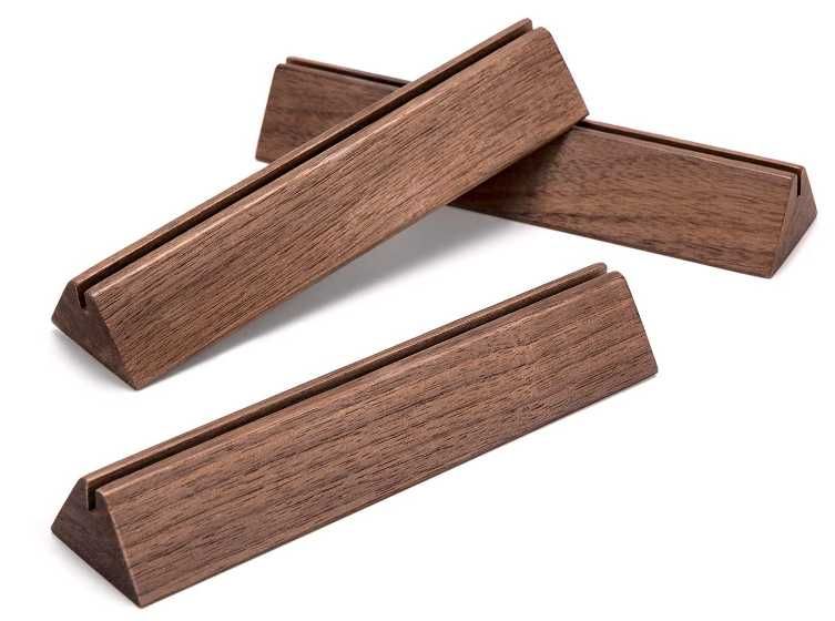 Centros de mesa e Apoios Bases de Madeira para Fotografias / Acrilicos