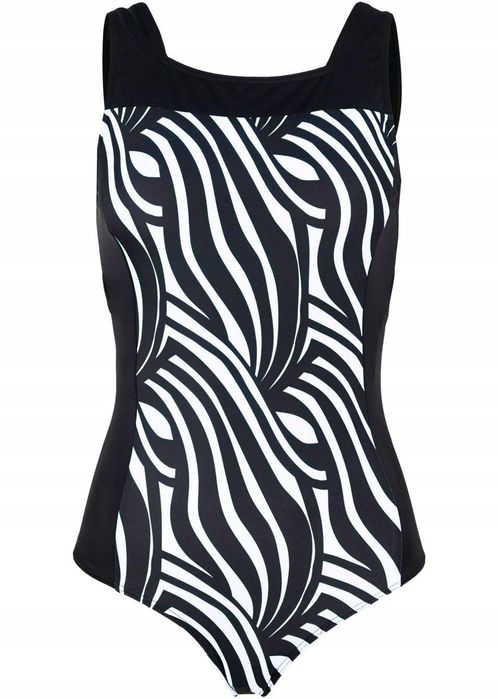 B.P.C kostium kąpielowy czarny zebra ^46