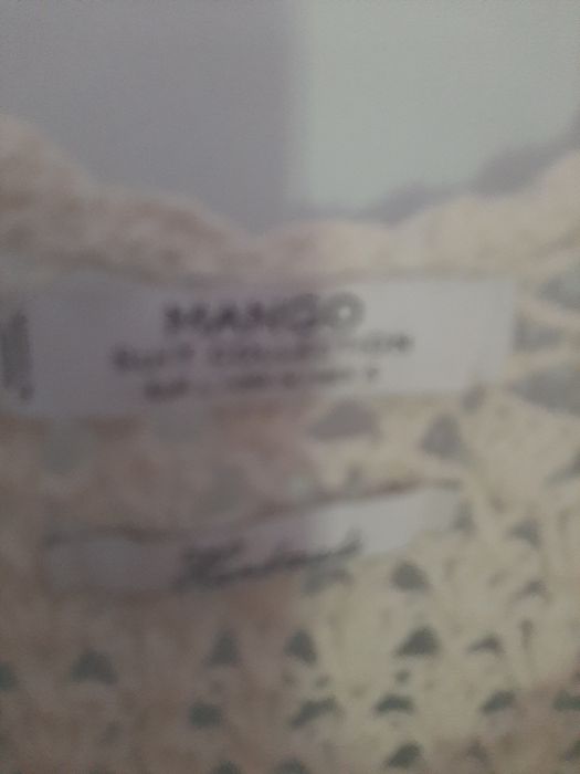 Blusa "vestido"em croche  mango