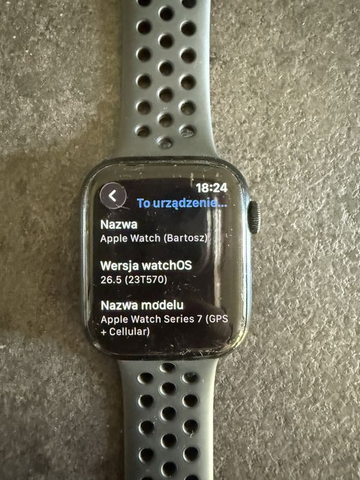 Sprzedam Apple Watch Series 7 Nike 45mm (GPS + Cellular)