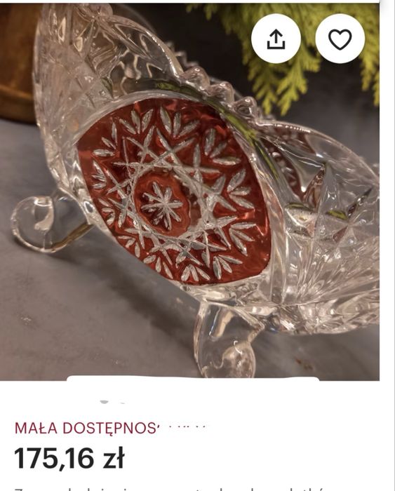 Krysztalowa żardyniera