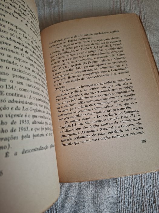 Portugal Colonialismo na Revisão Constitucional em 1971