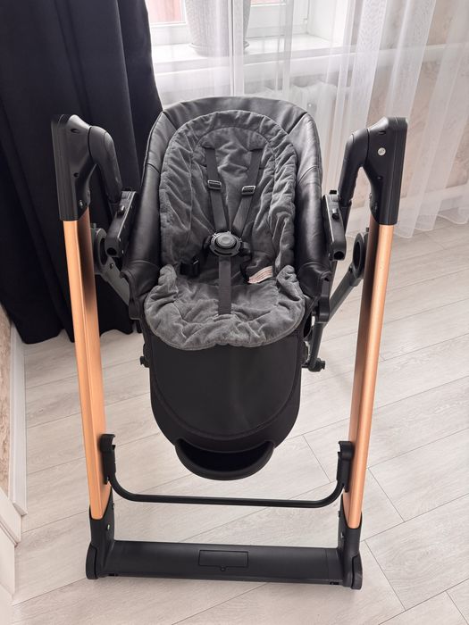 3 в 1 Стільчик-гойдалка для годування ME 1102 DEBUT Posh Black