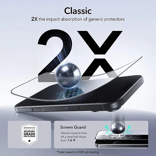 Szkło Hartowane Esr Ultrafit Tempered Glass 2-Pack Iphone 17 Pro Max C