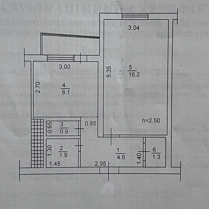 Квартира, 1к. Під ремонт. Райдужна, 17а, Райдужний Дніпровський район