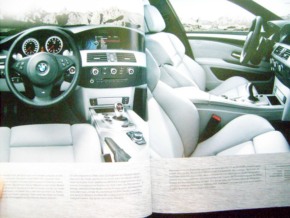 BMW M5 Limousine E60 / M5 Touring E61 prospekt 2008 BDB 58 str. (2nd) *przesyłka GRATIS !