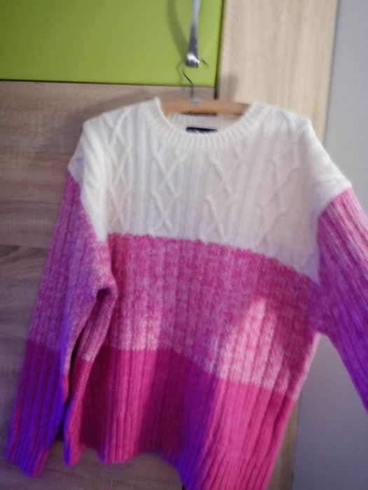 Ciepły sweter damski oversize xxl