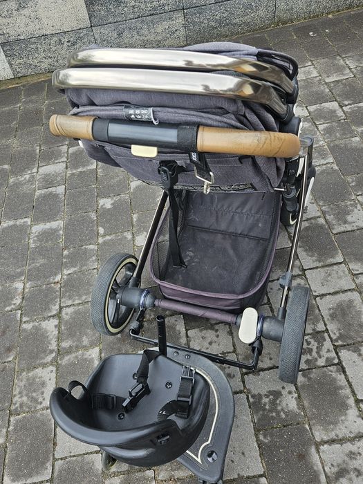 Wózek Lionelo 2w1 Mari Grafit plus dostawka dla starszaka