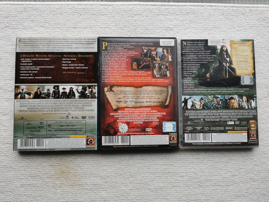 Piraci z Karaibów DVD Trylogia