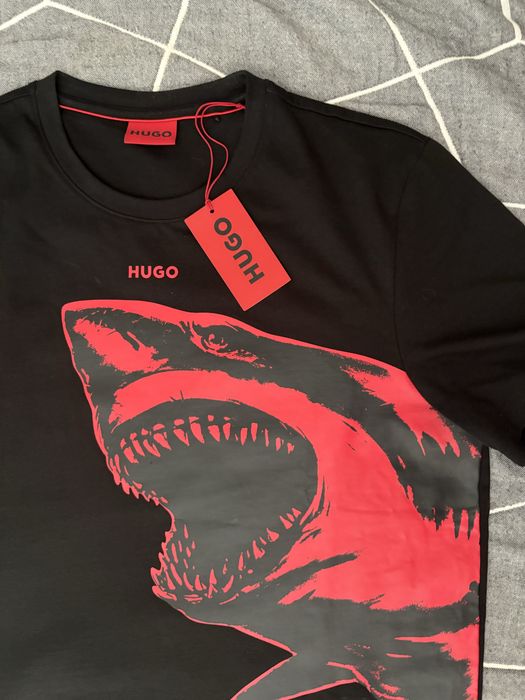 Хлопковая футболка HUGO, оригинал