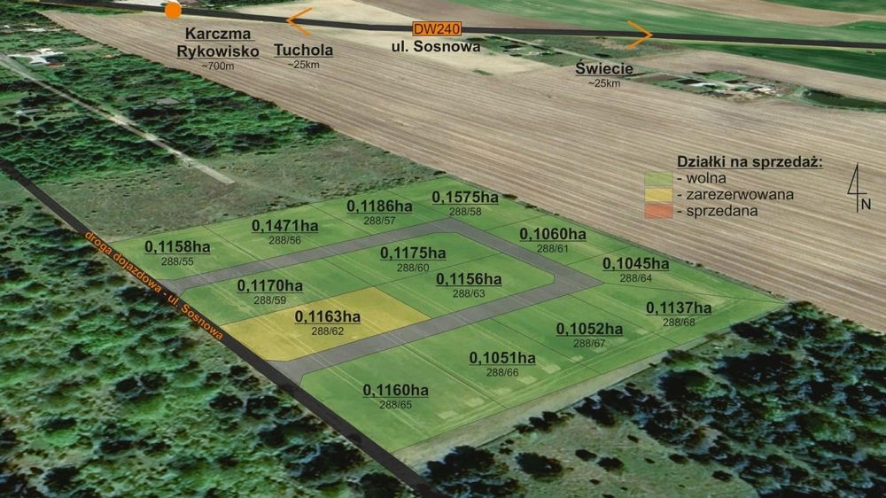 Działki budowlane Błądzim do wyboru