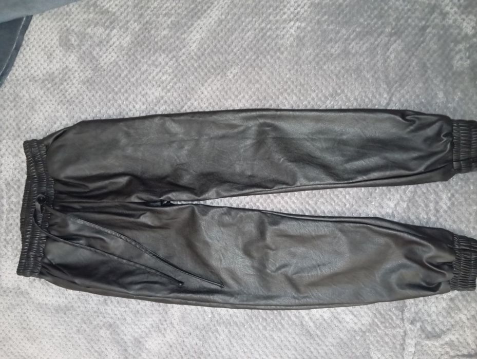 Штани екошкіра утеплені