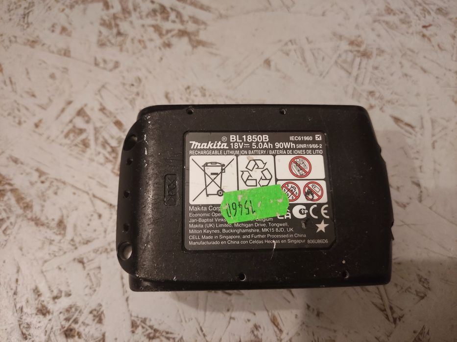 Oryginalna bateria Makita 5ah używana stan bdb. BL1850B BL1860B BL1830