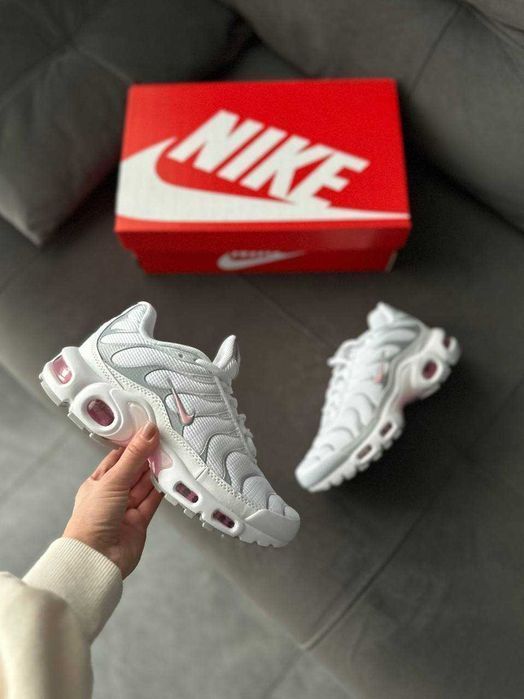 Кросівки Nike Air Max TN Plus White/Gre/Pink premium