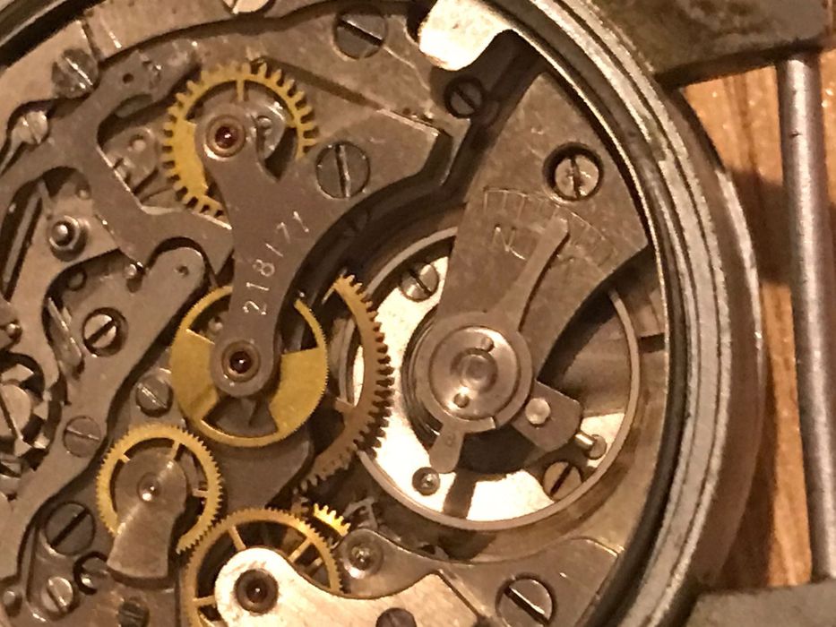 Original Offiziers-Fliegerchronograph Urofa 59 pilot 1MCZZ ,1МЧЗ Glashutte  B-Uhr / Flieger  1948, Glashütte 1MCZZ, Tutima