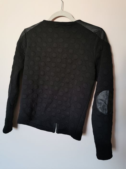 Katana narzutka kurtka lekka czarna materiałowa 36 38 S M vintage boho