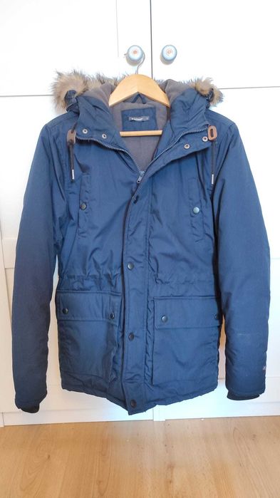 Kurtka zimowa granatowa S jak nowa
