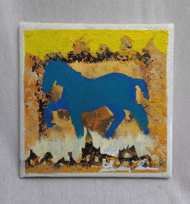 „Pejzaż”, 20×20 cm, Leon Maciej Matschay