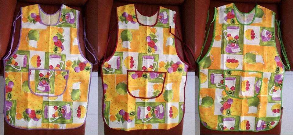 Aventais artesanais & Batas com bolso canguru