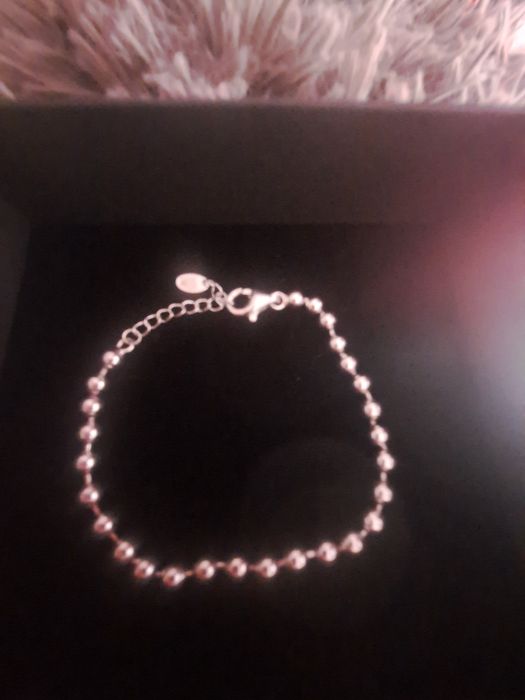 Pulseira em prata de bolhinhas