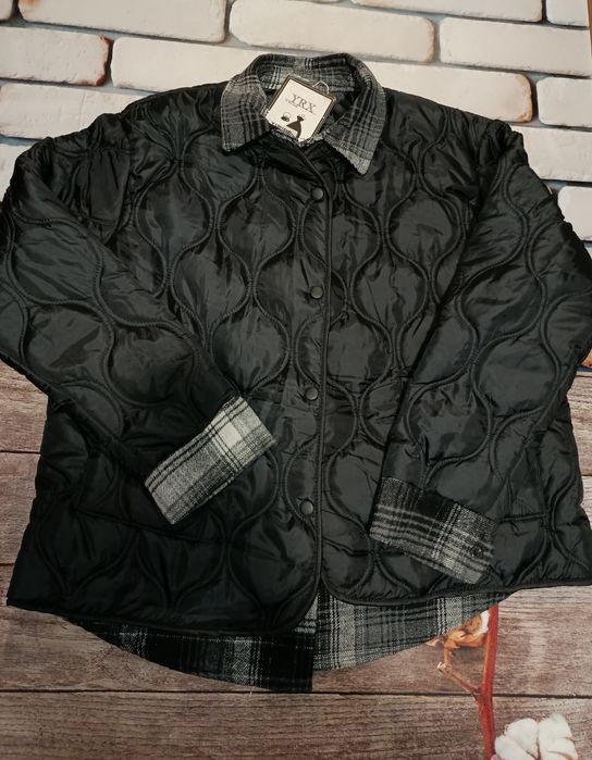 Куртка комбінована,стьобана , бомпер весна