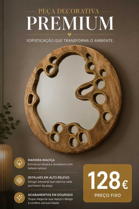 espelho decoração premium