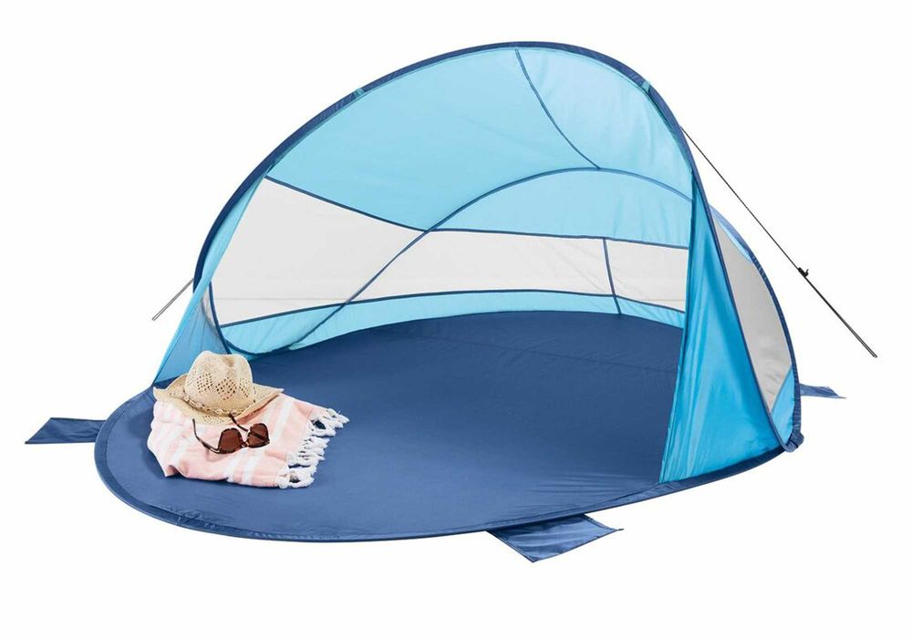 Namiot plażowy XXL pop up koc samorozkładający parawan UV60