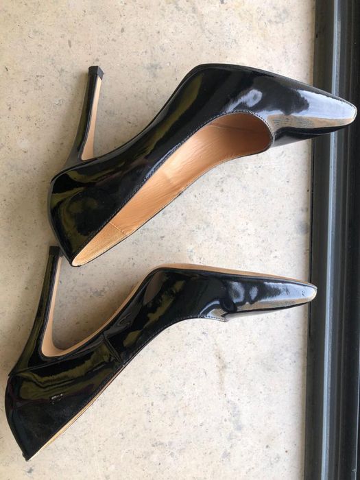 Zilian Black Patent Leather Shoes