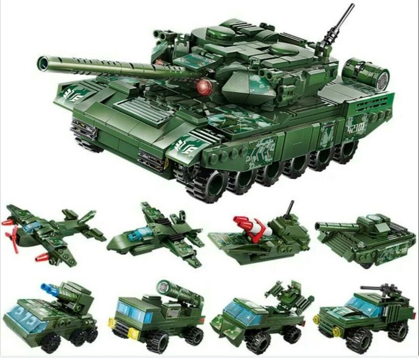 Конструктор лего танк 8 в 1, военная техника