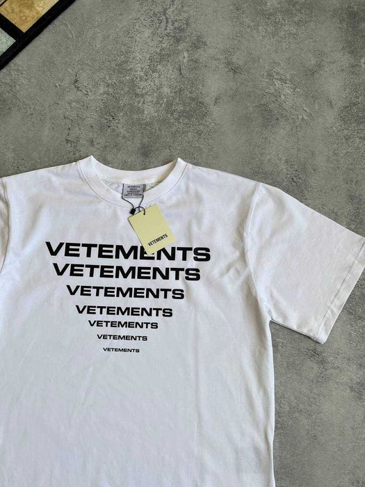 Біла Футболка Vetements з бірками (Ветмо)