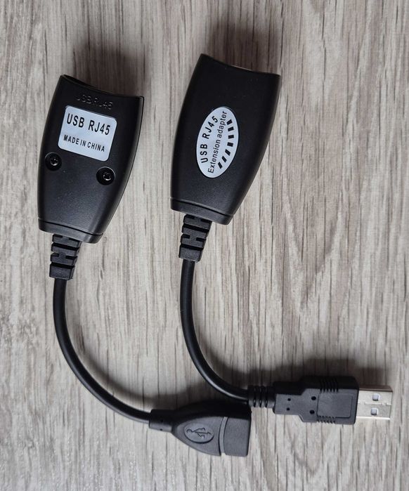 Extender USB po skrętce RJ45 CAT5 5e 6 50m LAN Extender