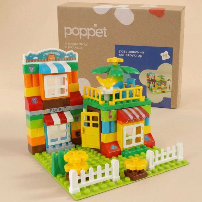 В наличии! Развивающие конструкторы Poppet под лего дупло