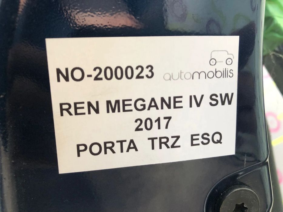 Porta Traseira Esquerda RENAULT MEGANE IV Grandtour 1.5 Blue dCi 115 Ref. 821016189R - NO. 200023
