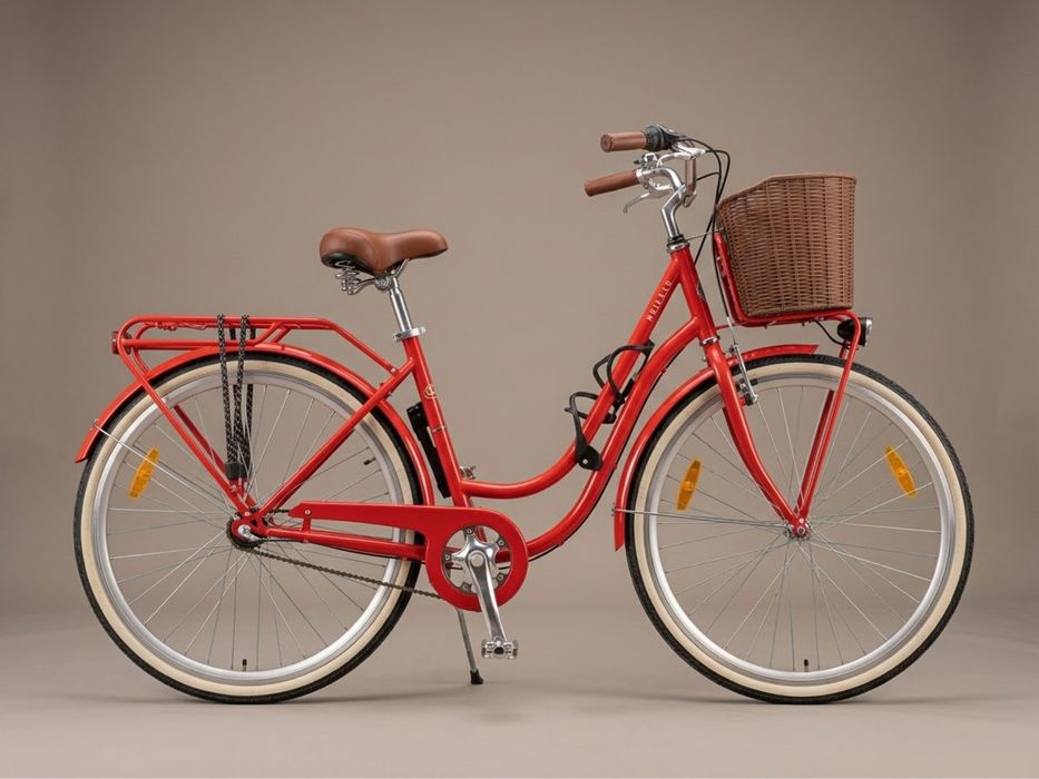 Новий міський ретро-велосипед (Retro) з багажником та кошиком