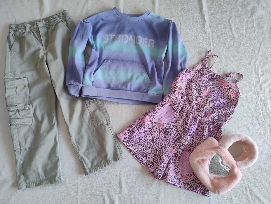 Zestaw 10 SZT COOL CLUB PRIMARK jeansy bluza sukienka kamizelka 140 cm