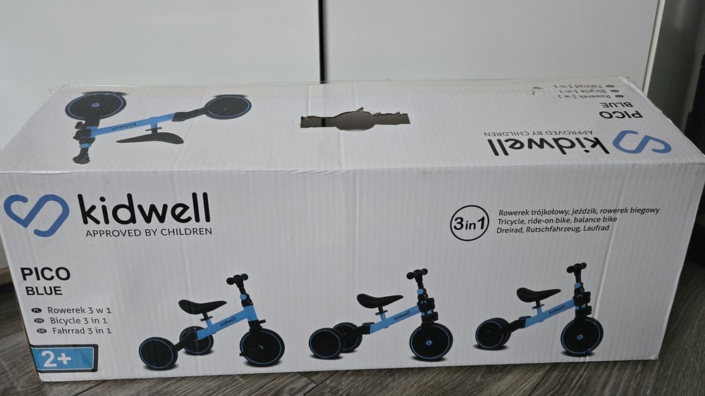 Rowerek trzykołowy 3w1 Kidwell (wiek 2+)