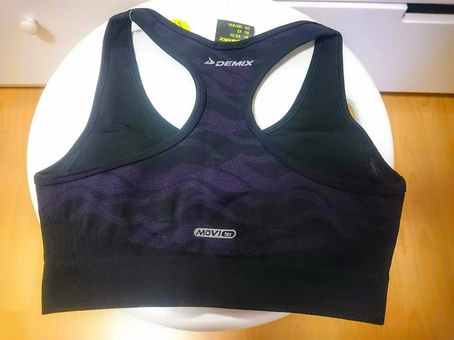 Новий спортивний еластичний жіночий топ Demix, розмір 34 / XS / 42