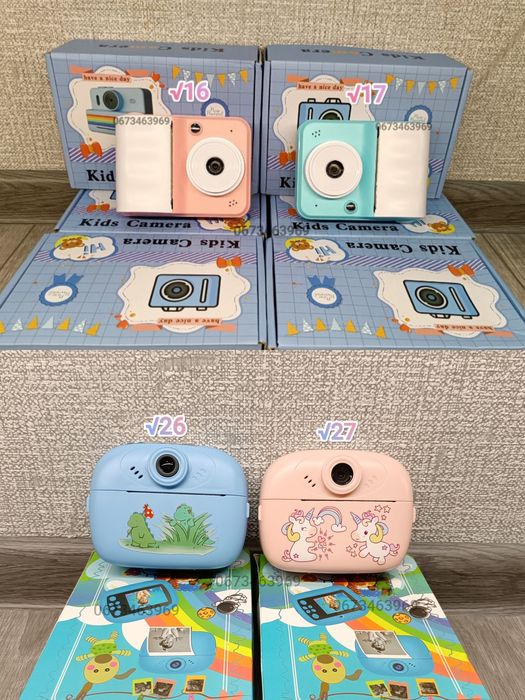 Дитячий фотоапарат Дитячий фотопринтер Дитяча фото камера детская каме