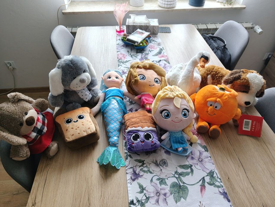 Komplet maskotek miśki przytulanki