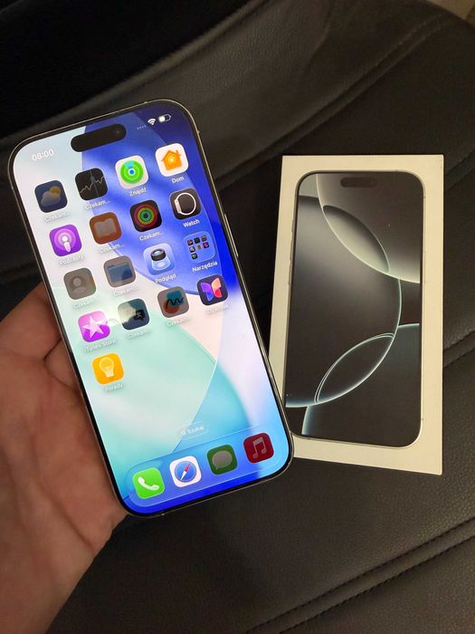 telefon iPhone 16 Pro - jak nowy - batetia 93% - ASCOM ul Klasztorna