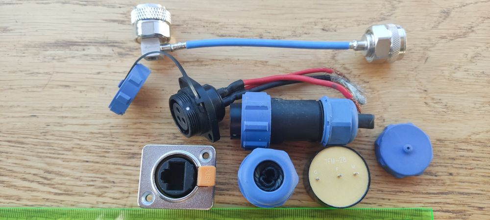 Розʼєми герметичні, RF, панельні + зумер різні 7 шт